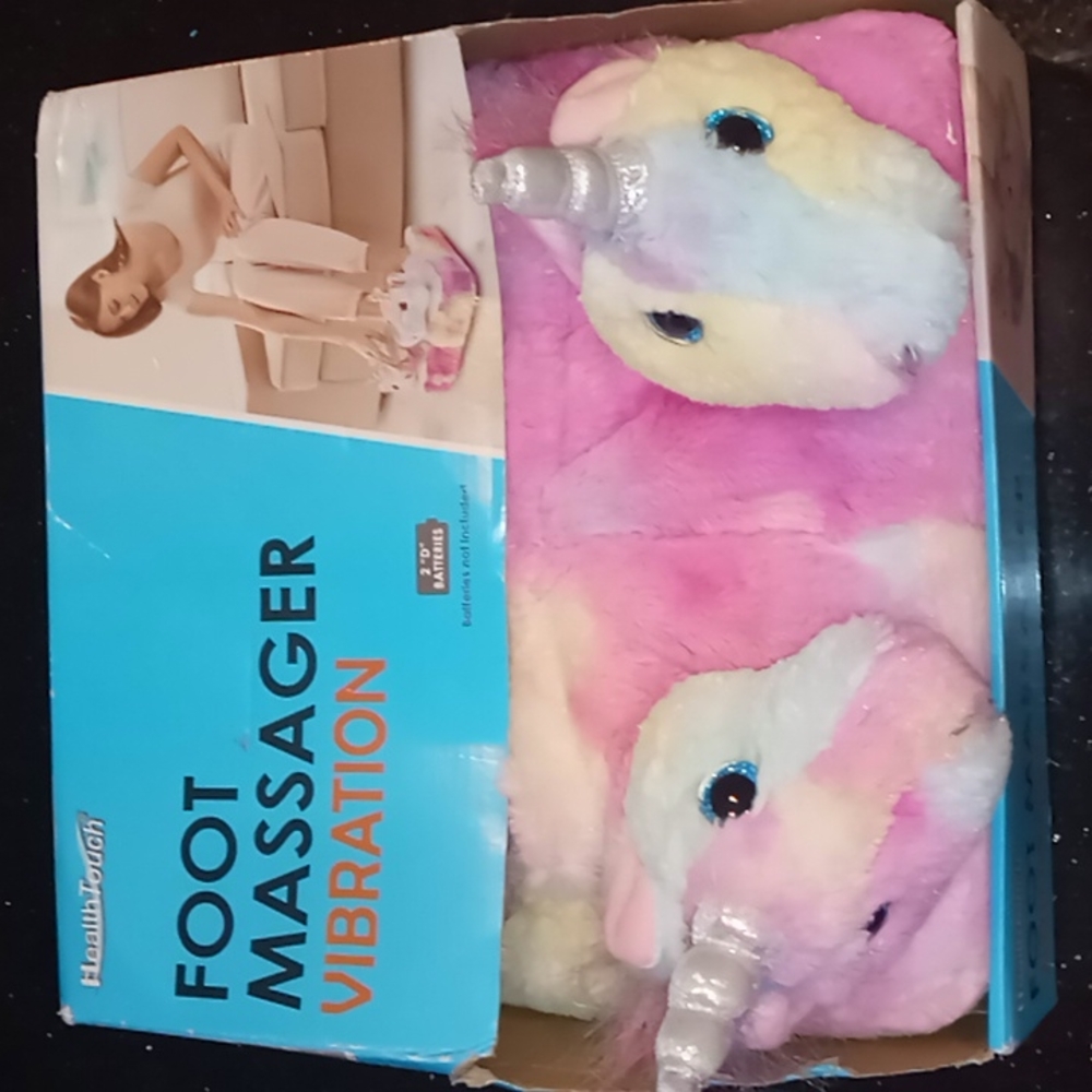 Unicorn Vibrating Slipper Foot Massager